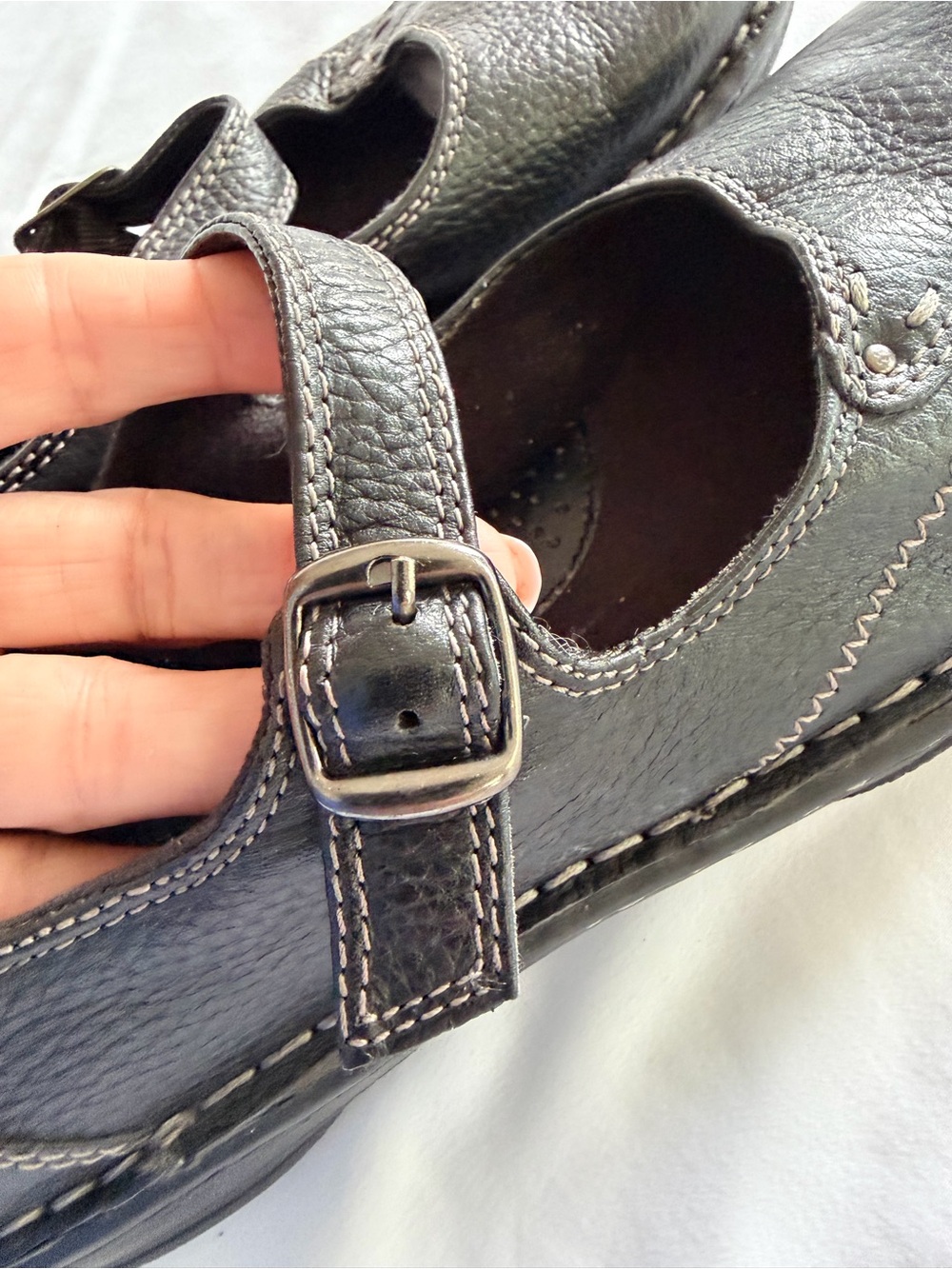 G.H. Bass & Co. "Fern" Black Leather Mary Jane Comfort Shoes - Women’s Size 8M - Picture 6 of 12